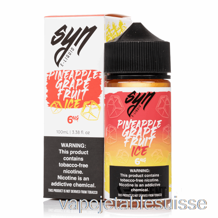Vape Suisse Glace Ananas Pamplemousse - Liquides Synthétiques - 100ml 0mg